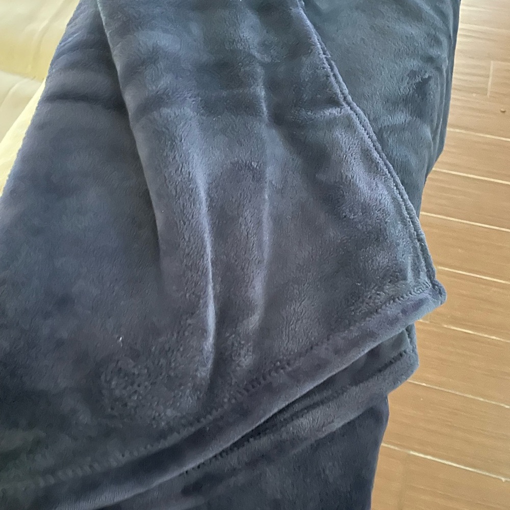 Kate Spade Midnight Blue Plush Blanket